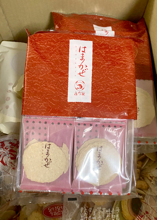 Nagoya Shrimp Crackers’ Long-established Shrimp Senbei Shrimp Crackers|Hamakaze Thin Grilled Shrimp Crackers|Individually packed 3 pieces x 16 bags
