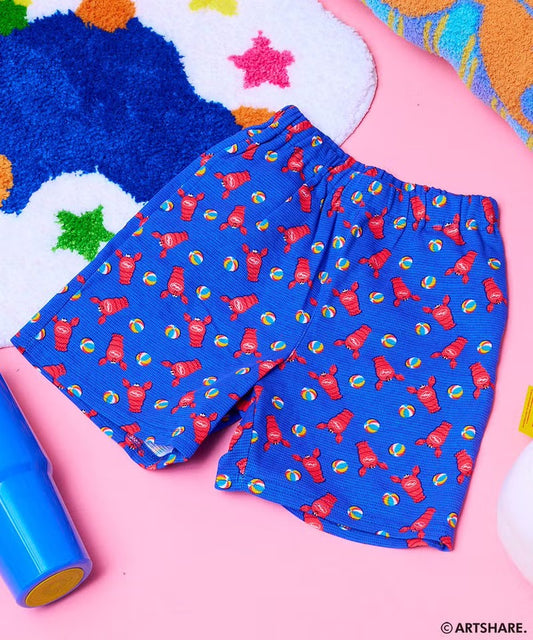 🇯🇵日本商品直送 ⟡ MARKEY'S 與韓國人氣生活雜貨 Wiggle Wiggle 2026 限量聯名系列|Lobster Pattern 兒童 Tee ✿ 短褲