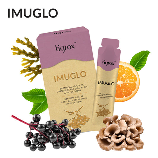 馬來西亞 LOQUAT IMUGLO|黑接骨木莓🫐 + 褐藻糖膠|天然草本保健飲(1盒20包 x 20ml)|18歲以上成人適用|增強免疫力|☘️ 純素
