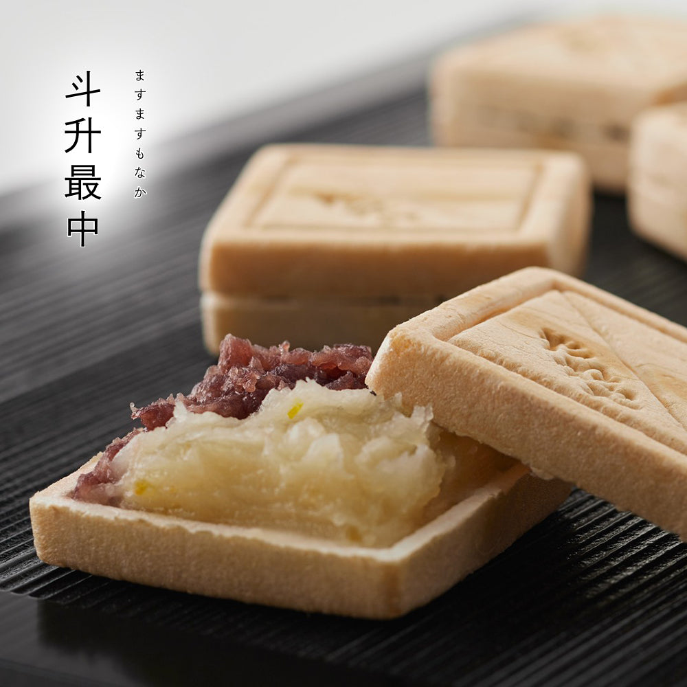 日本滋賀縣人氣 Taneya 和菓子百年老店|斗升最中 紅豆 • 柚子豆蓉夾心 最中餅