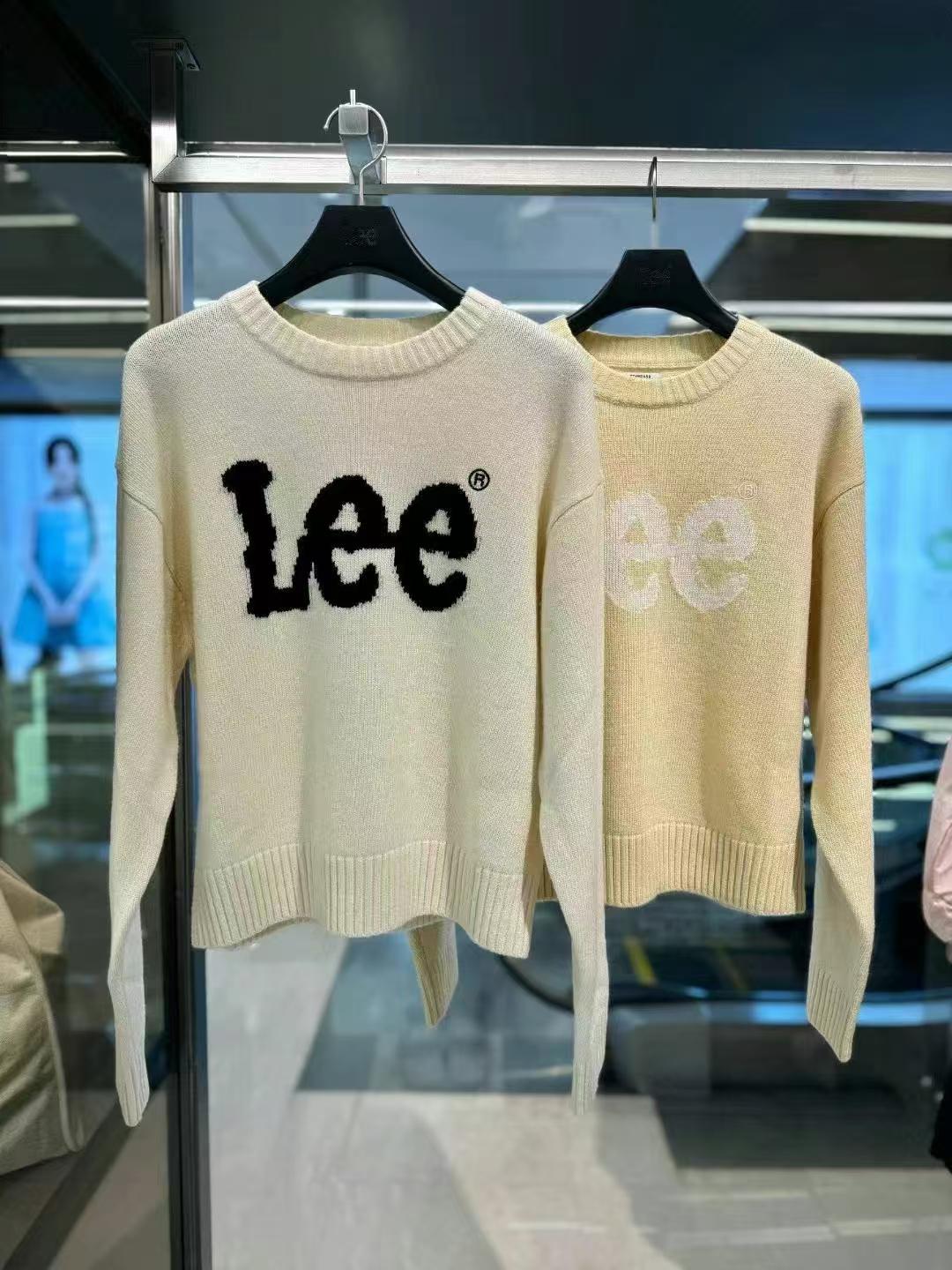 韓國 LEE 經典大logo 針織衫 圓領上衣|5 colors
