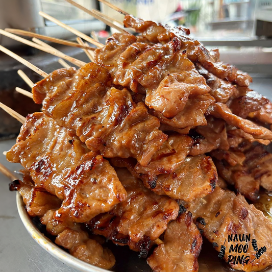 冷凍 ❄ 急凍食品|  泰國 曼谷佩雲寺 Nuan Mooping 老字號 ⭒ 傳統泰式串燒店|BBQ 燒烤食物食品|新鮮椰奶豬肉串 ★ 椰奶雞翼 ★ 香茅烤豬肉棒