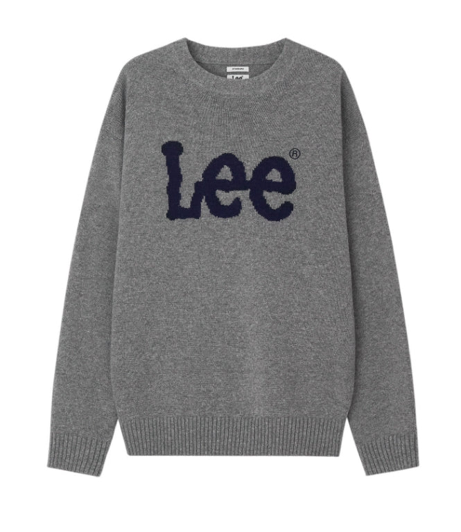 韓國 LEE 經典大logo 針織衫 圓領上衣|5 colors