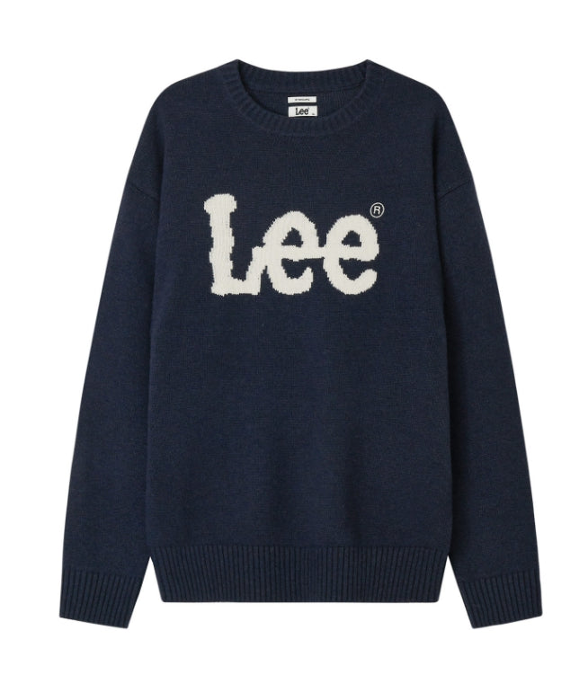 韓國 LEE 經典大logo 針織衫 圓領上衣|5 colors