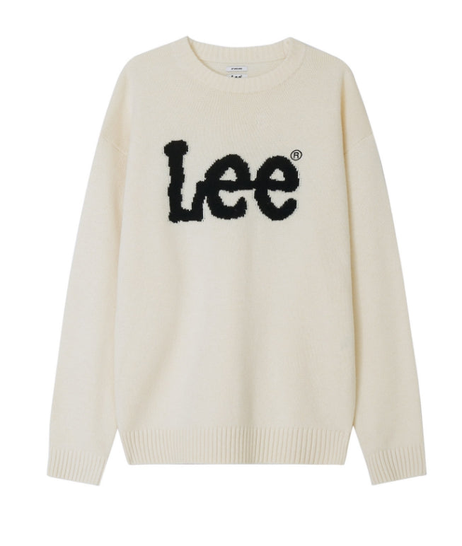 韓國 LEE 經典大logo 針織衫 圓領上衣|5 colors