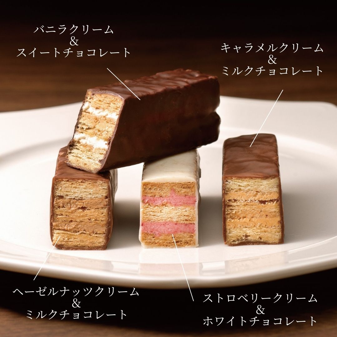 日本 FOUCHER Paris Millefeuilles 千層朱古力酥|Earl Grey、宇治抹茶 、雲呢拿、焦糖、士多啤梨、榛子【秋冬限定】