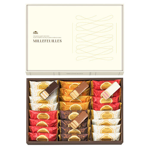 日本 FOUCHER Paris Millefeuilles 千層朱古力酥|Earl Grey、宇治抹茶 、雲呢拿、焦糖、士多啤梨、榛子【秋冬限定】