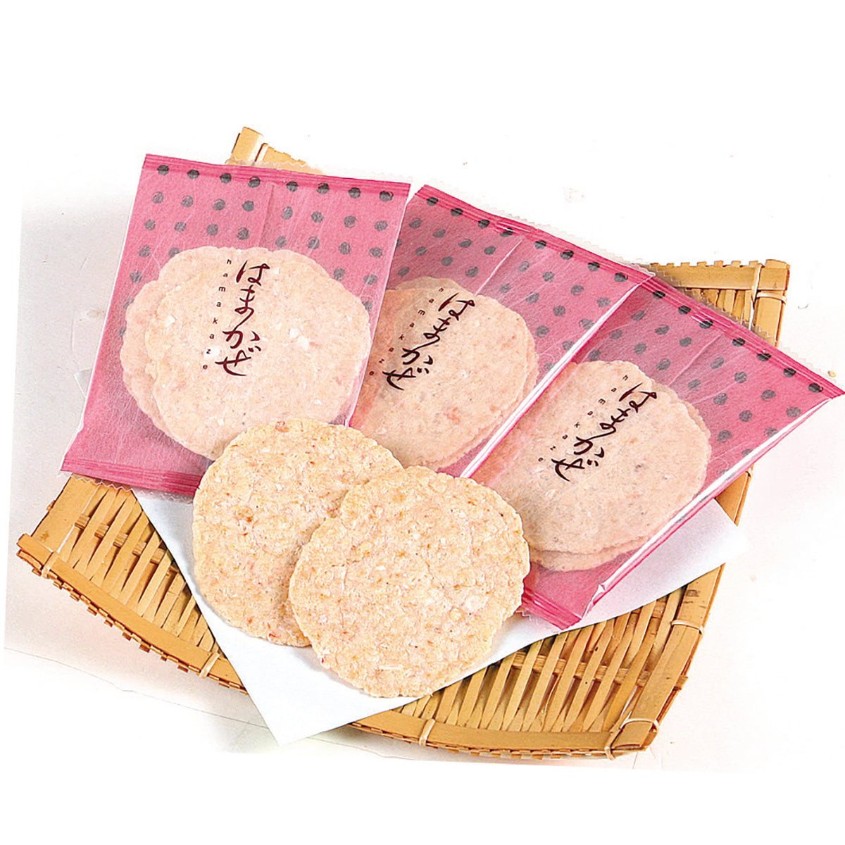Nagoya Shrimp Crackers’ Long-established Shrimp Senbei Shrimp Crackers|Hamakaze Thin Grilled Shrimp Crackers|Individually packed 3 pieces x 16 bags