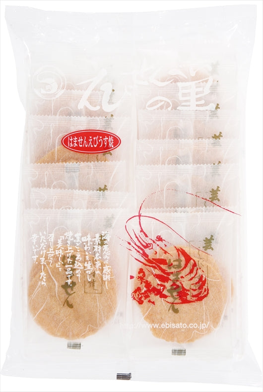 Nagoya shrimp crackers long-established shrimp senbei nori shrimp cake|Shrimp pan-roasted individual bags, 3 pieces × 16 bags
