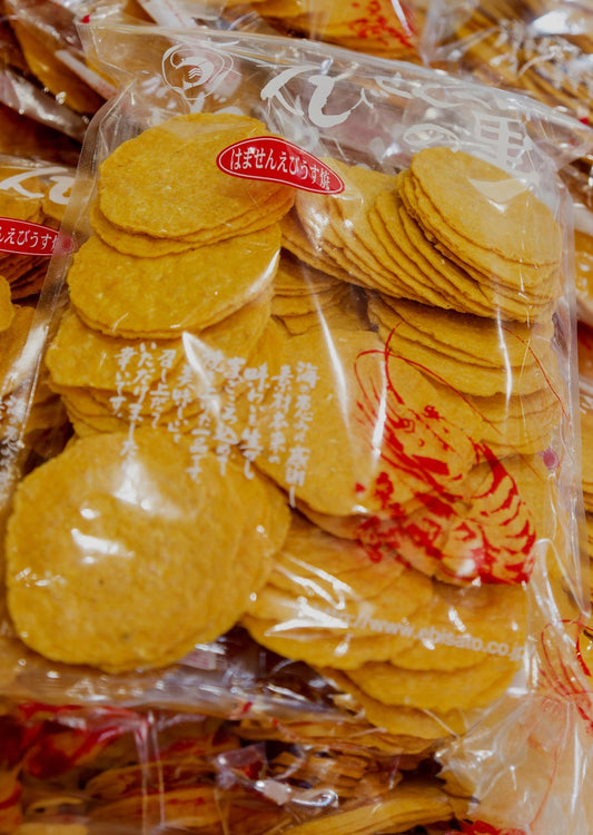 Nagoya Shrimp Crackers Long-established Shrimp Senbei Shrimp Cake|Thin-fried, thick and crispy shrimp crackers 185g