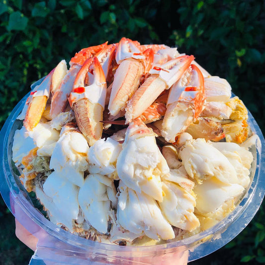 冷凍 ❄ 急凍食品|泰國海邊直送 去殼鮮拆蟹肉 500g ❤︎ 1盒有4隻蟹|螺肉 300g|配秘製海鮮醬