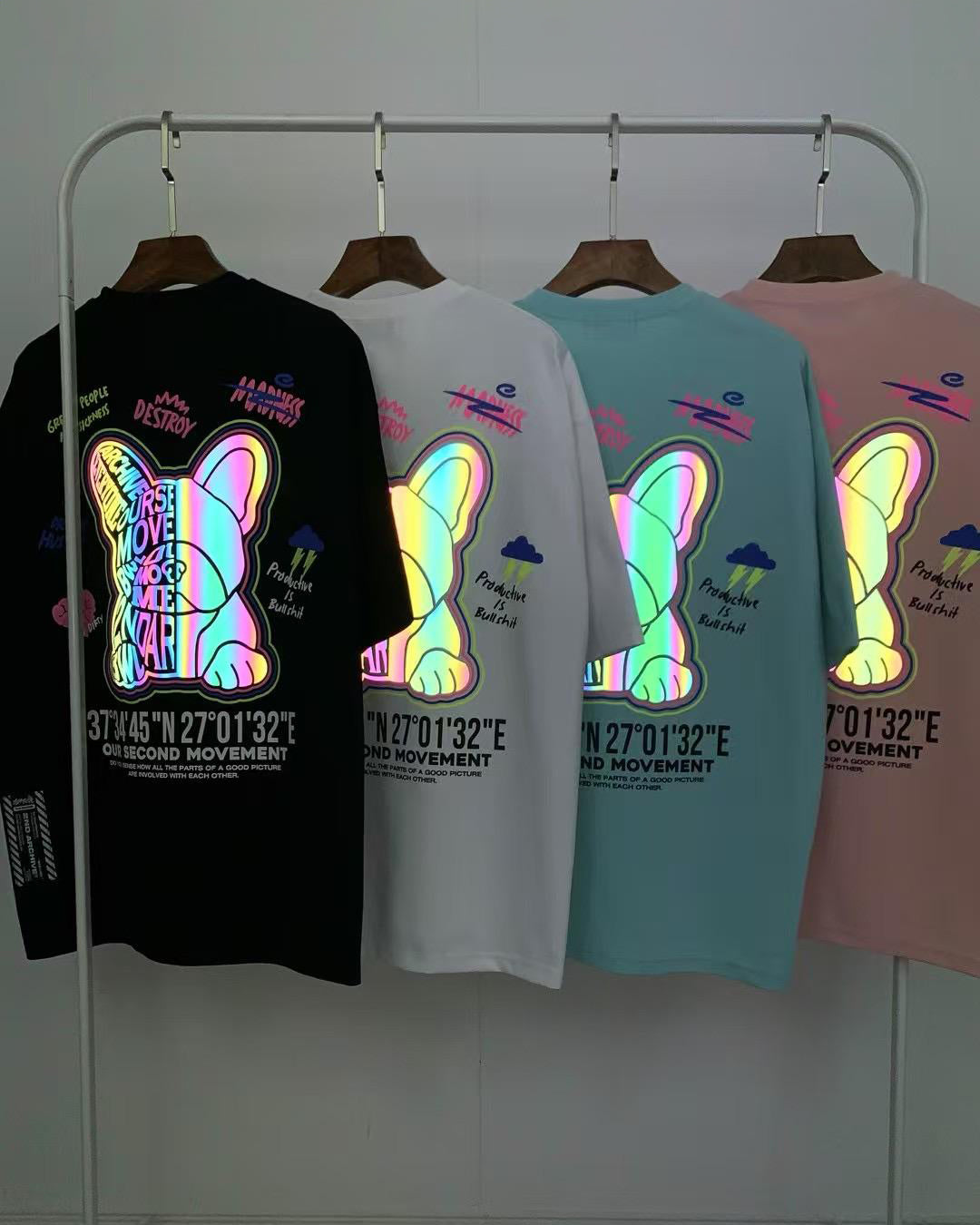 韓國 2nd Archive Unisex Great Bull-dog Short Sleeve Tee Oversized T-shirt