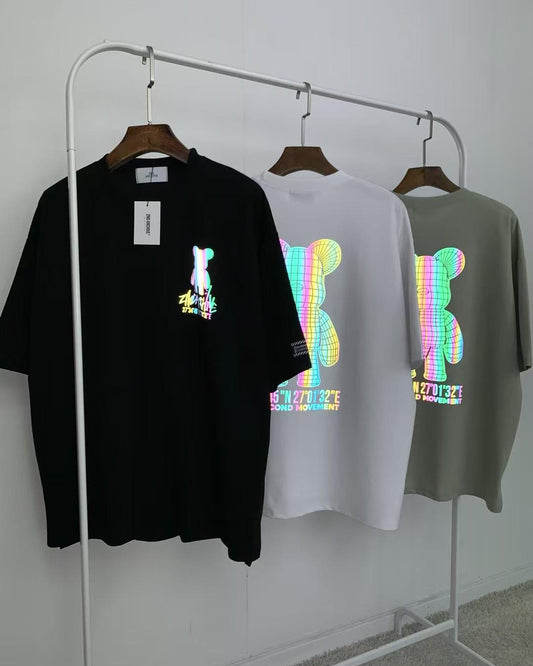 韓國 2nd Archive Unisex Reflex Bear Short Sleeve Tee Oversized T-shirt