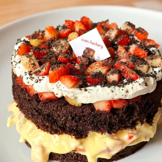 冷凍 ❄ 急凍食品|  泰國 IVAN Factory Strawberry trifle  士多啤梨 忌廉朱古力 trifle 蛋糕 生日蛋糕|低糖 ❤ 低脂 ❤ 低卡