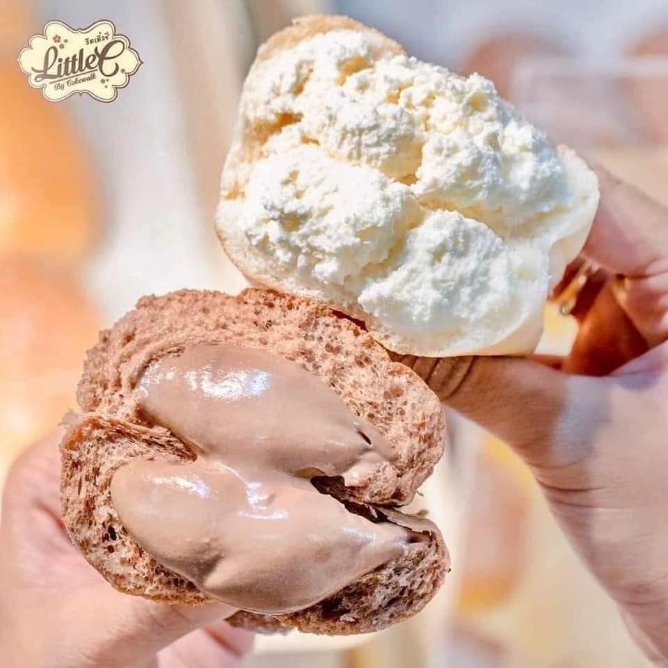 冷凍 ❄ 急凍食品| 泰國曼谷🇹🇭 Little C Milk Cream Bun|鮮忌廉檳 • 麵包 • 牛角包|北海道牛奶|朱古力|鹹蛋黃