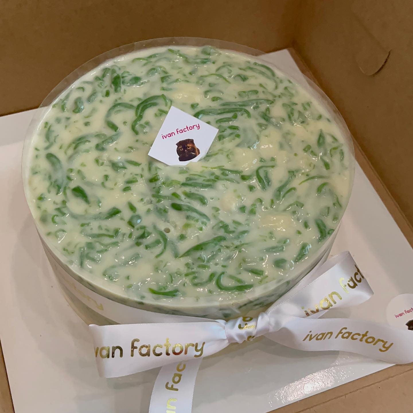 冷凍 ❄ 急凍食品|  泰國 IVAN Factory  Lodchong cake  斑蘭珍多冰蛋糕 生日蛋糕|低糖 ❤ 低脂 ❤ 低卡 (複製)