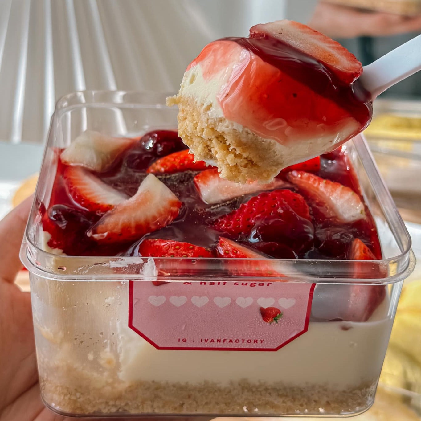 冷凍 ❄ 急凍食品|  泰國 IVAN Factory Strawberry 士多啤梨 芝士蛋糕 生日蛋糕|低糖 ❤ 低脂 ❤ 低卡