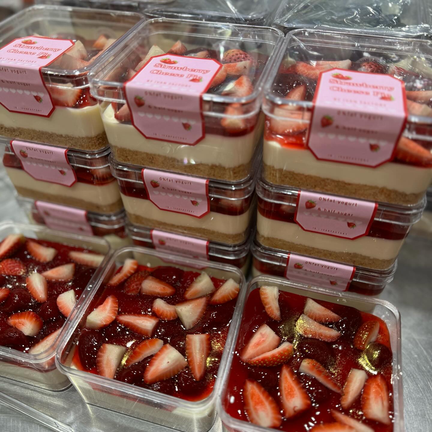 冷凍 ❄ 急凍食品|  泰國 IVAN Factory Strawberry 士多啤梨 芝士蛋糕 生日蛋糕|低糖 ❤ 低脂 ❤ 低卡