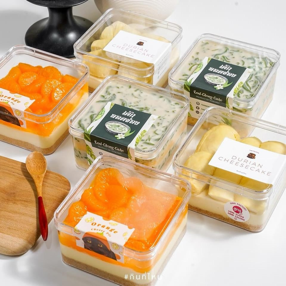 冷凍 ❄ 急凍食品|  泰國 IVAN Factory 半磅 方盒裝|新鮮金枕頭榴槤 • 各款鮮果 • 朱古力蛋糕