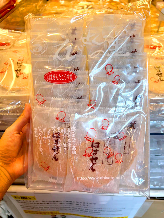Nagoya shrimp crackers long-established shrimp senbei nori shrimp cake|Octopus pan-roasted individual bags, 3 pieces × 16 bags