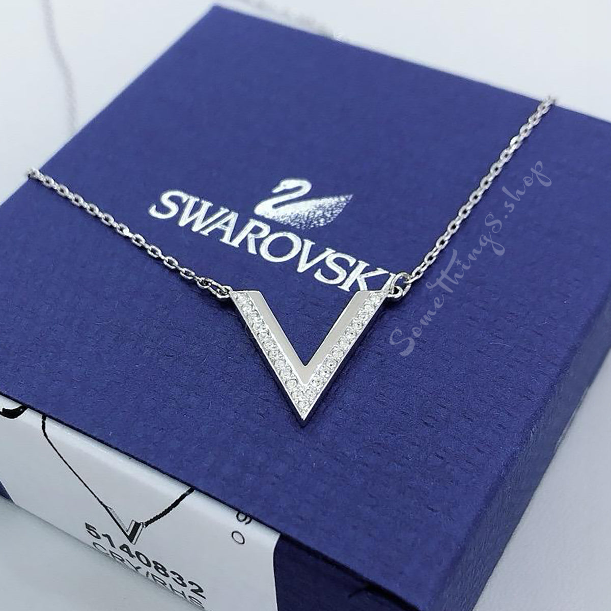 Swarovski Delta V-shaped Clear Crystal Necklace(香港行貨 ★ 專門店一年保養)