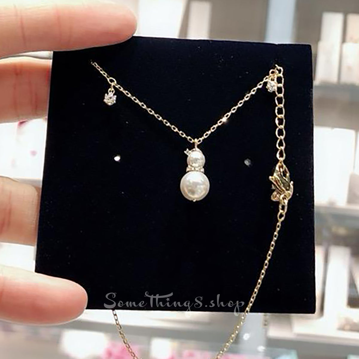 Swarovski Little Snowman Pendant - White & Gold Plating(香港行貨 ★ 專門店一年保養)