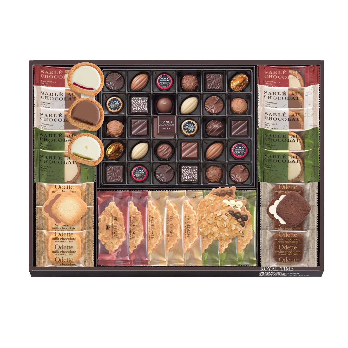 日本 Morozoff Royal Time 綜合禮盒|朱古力、薄脆片、朱古力餡餅 【 店舖限定☆ 冬限定 】