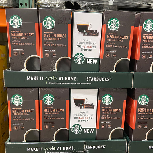 韓國 STARBUCKS Medium Roast 星巴克中度烘焙 ★低卡路里★即沖咖啡粉 165g|1.1g x 150入