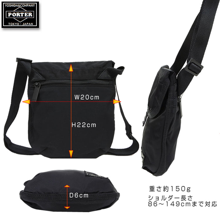 Japanese Yoshida Bag PORTER • Tokyo • Japan|PORTER FRAME Shoulder Bag Waterproof Shoulder Bag Crossbody Bag