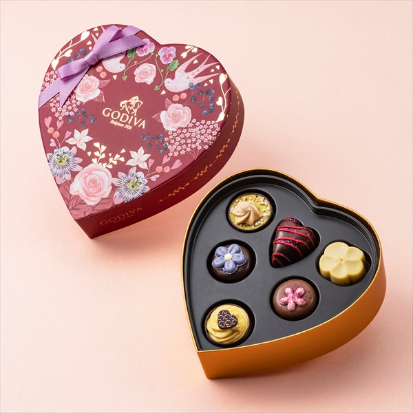 日本 Godiva 花束系列 心型鐵盒裝【 情人節限定 】