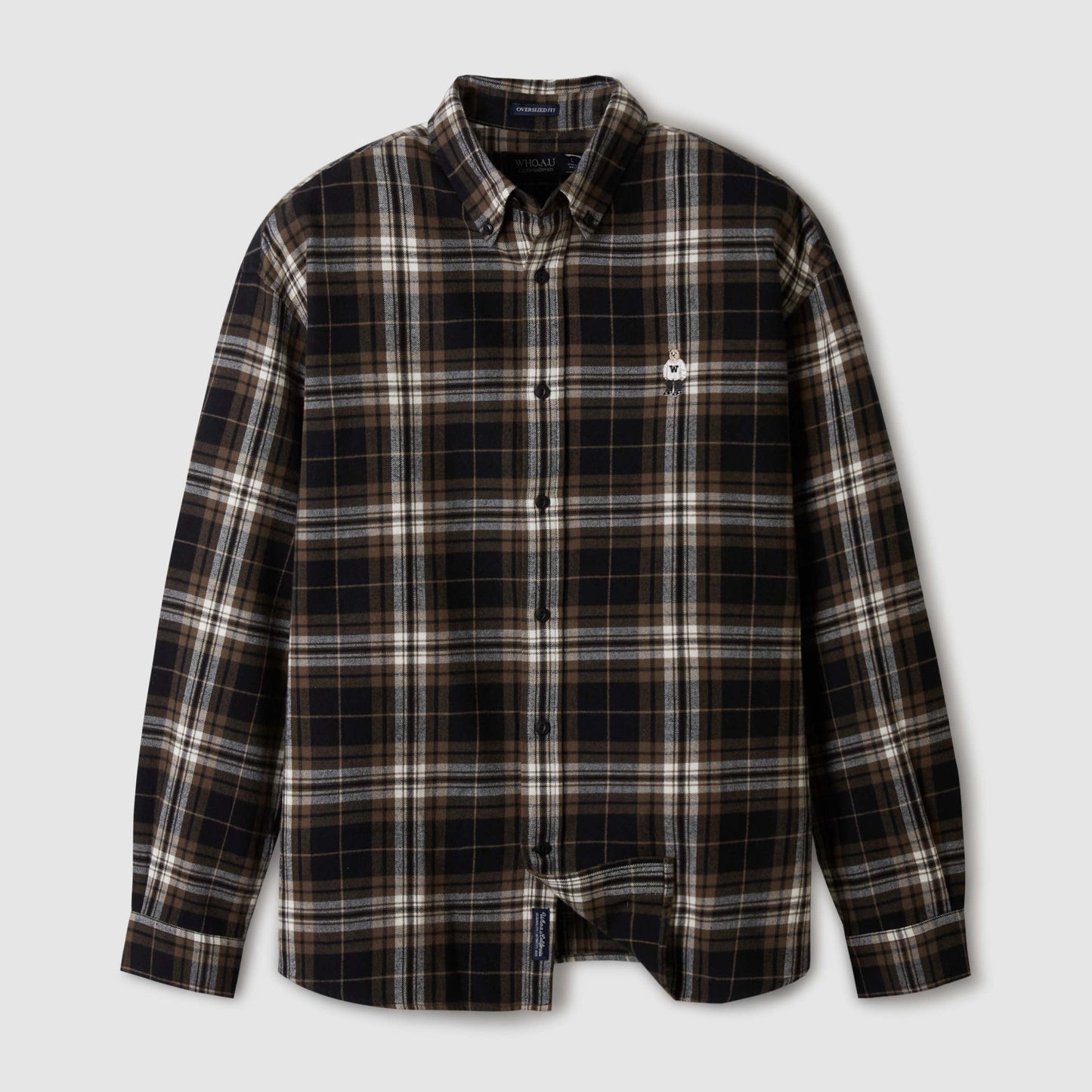 韓國 🇰🇷 WHO.A.U Steve unisex Flannel checkered pattern Shirts 男女 格仔恤衫|3 color patterns