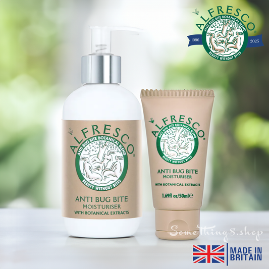 英國 Alfresco Classic ANTI BUG BITE Moisturiser 經典 天然防蚊草本防蚊膏 套裝(大支裝 200ml + 便攜裝 50ml )