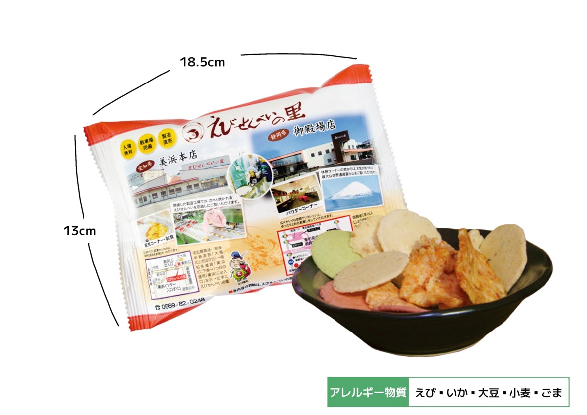 日本 名古屋蝦片 老舖 蝦仙貝の里 蝦餅|人氣6包禮品套裝