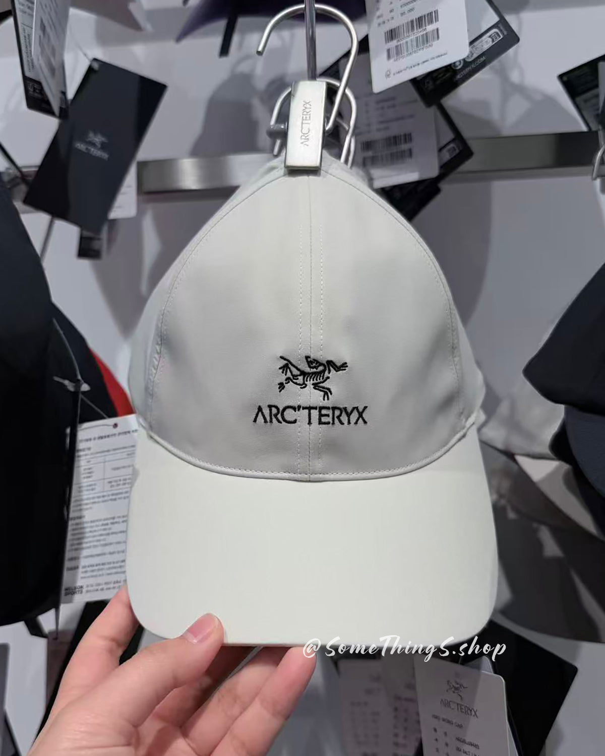 韓國代購🇰🇷 Arc'teryx 始祖鳥 Bird Word Cap 棒球帽|24K Black 黑金 • Arctic Silk 絹絲白 • Aster 淺紫色