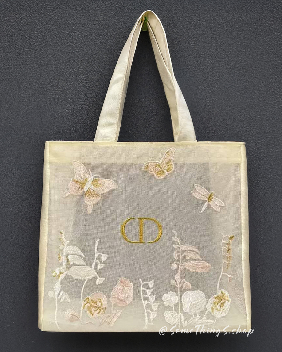 【 專櫃正品 】DIOR Beauty Floral embroidered mesh Tote bag and Pouch Set|VIP積分贈品 • 售完即止