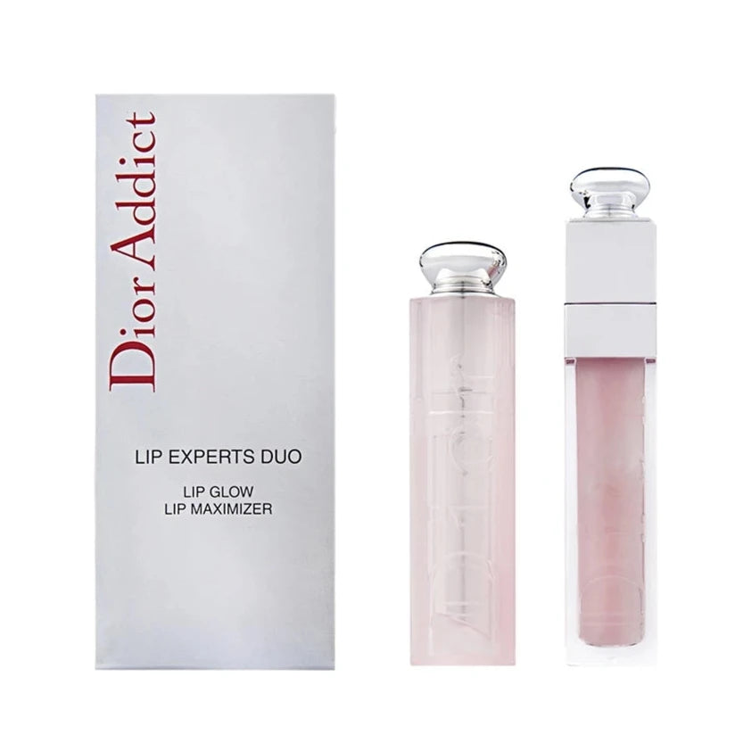 Dior 誘惑煥彩唇妝套裝|潤唇膏 + 豐盈水潤唇彩 lip gloss|淺粉紅色 #001 Pink