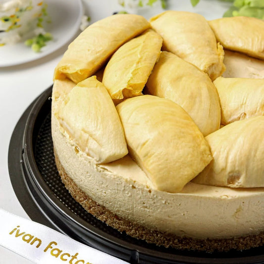 冷凍 ❄ 急凍食品| 泰國 IVAN Factory【招牌】新鮮金枕頭 去核 榴槤蛋糕 生日蛋糕|低糖 ❤ 低脂 ❤ 低卡