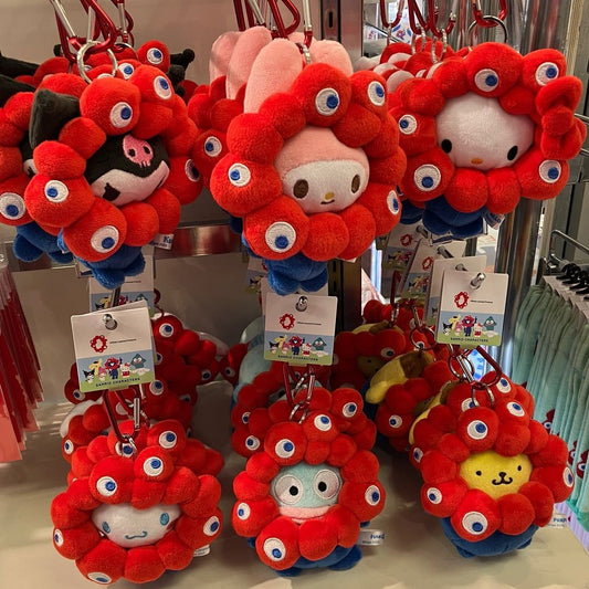 EXPO2025 大阪/關西世博覽會 吉祥物 Myaku-Myaku x Sanrio 限定毛公仔|Hello Kitty ❤︎ My Melody ❤︎ 玉桂狗 ❤︎ Kuromi ❤︎ 布甸狗 ❤︎ Hangyodon 水怪