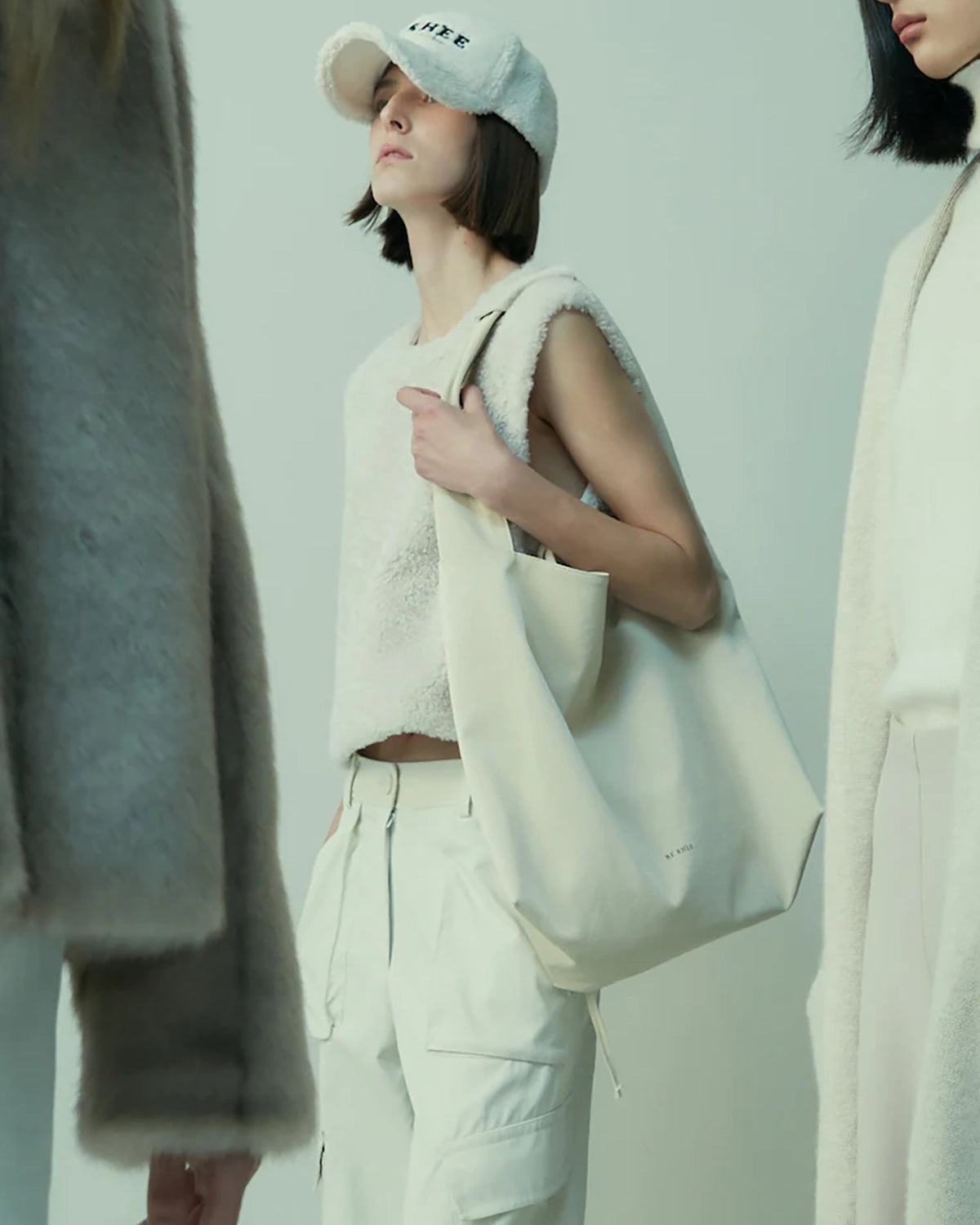 韓國本地品牌 RE RHEE Leather tote bag