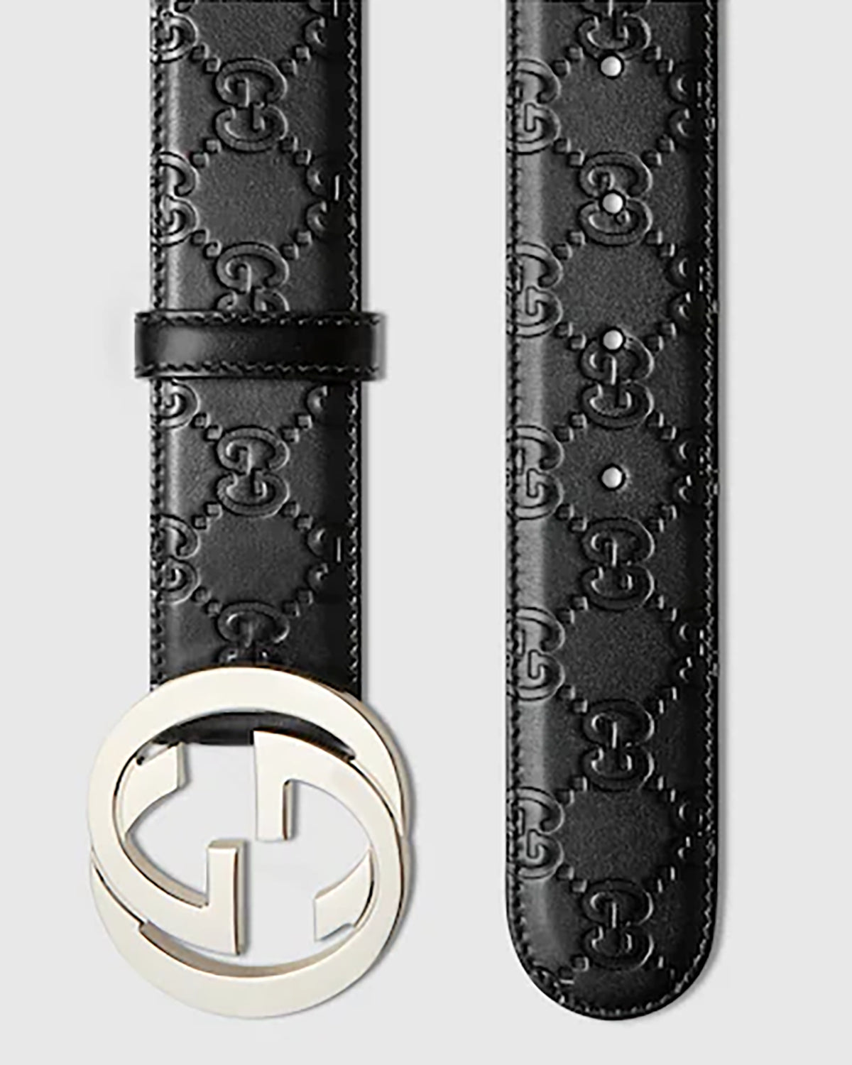 Gucci GG Marmont leather embossed belt 壓紋腰帶(銀扣)