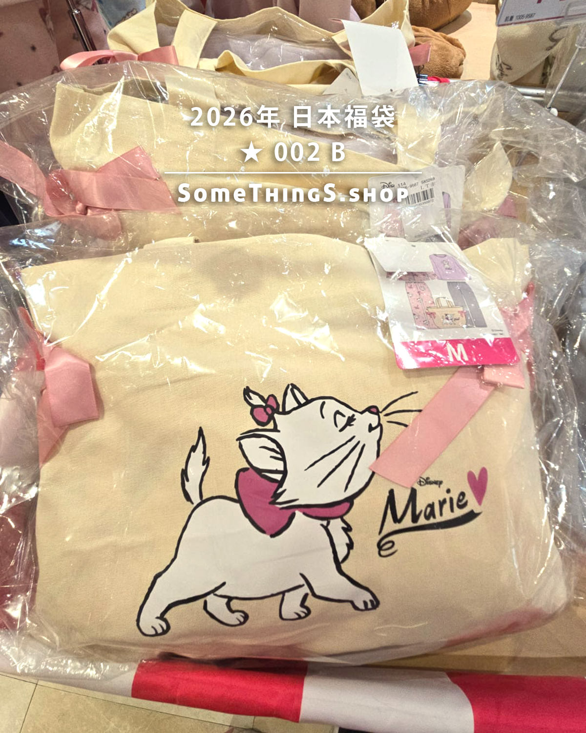 2026年 🇯🇵日本福袋 ★ 002|毛絨睡衣 2件套裝|Sanrio Cinnamoroll 肉桂狗 ★ Disney 富貴貓 Marie