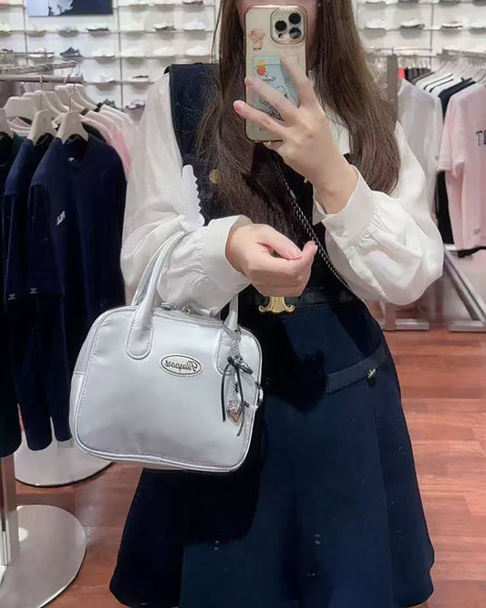 韓國 FILA Square Tote Bag (Silver / Yellow / Red)