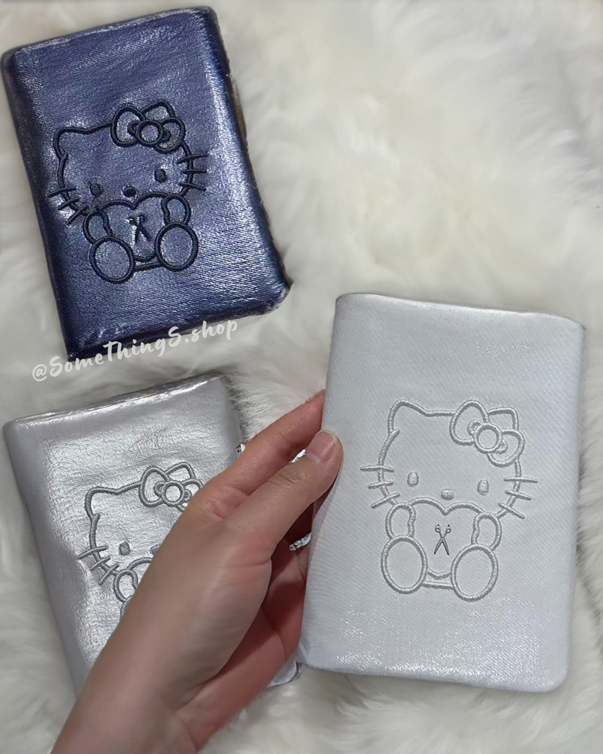 韓國 Joseph & Stacey X HELLO KITTY|Travel Pouches Passport Case 旅行護照套|Navy ♥ Platinum ♥  White