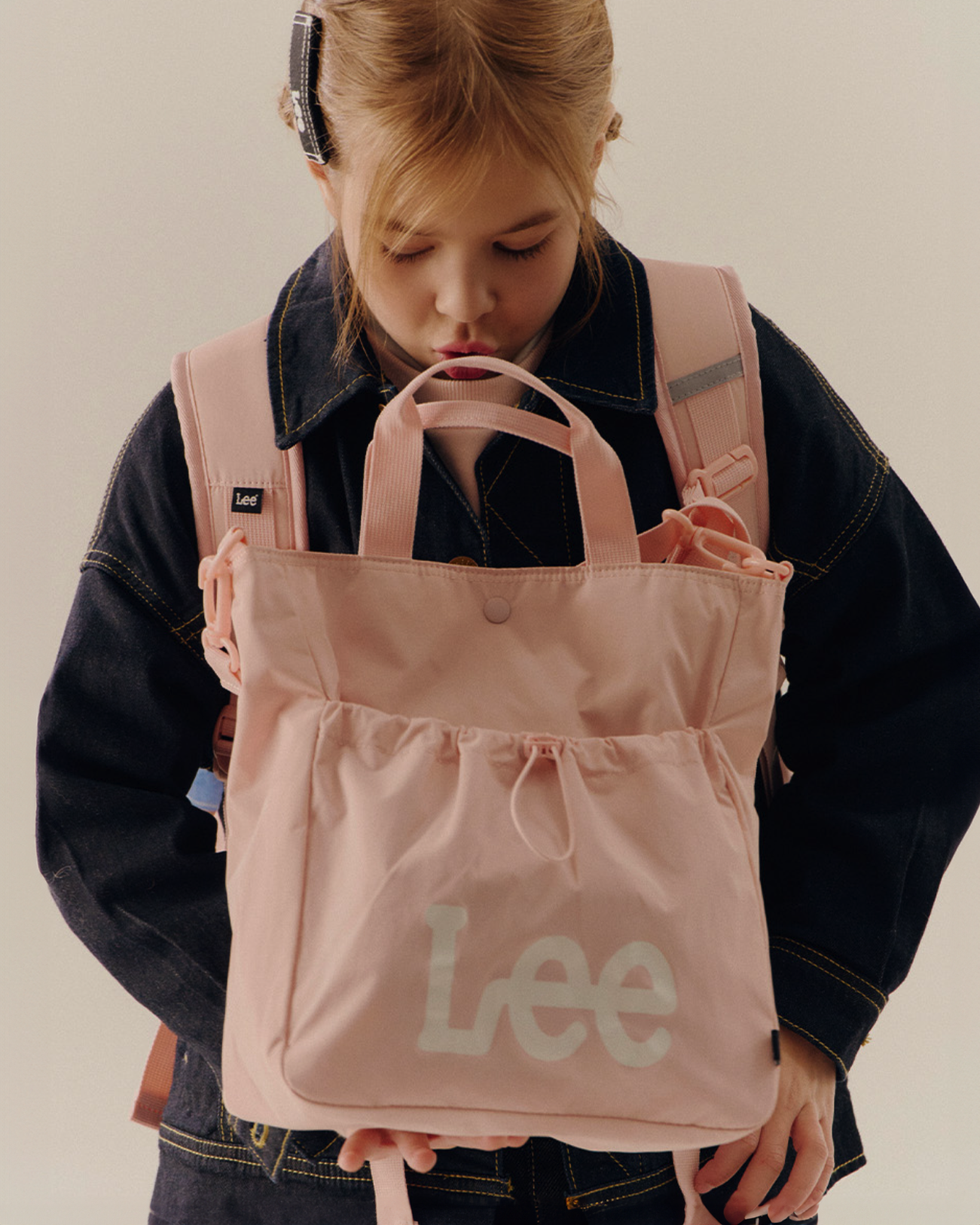 韓國 LEE Kids Buddy Lovely ECO 2 ways bag 返學手提袋 孭袋