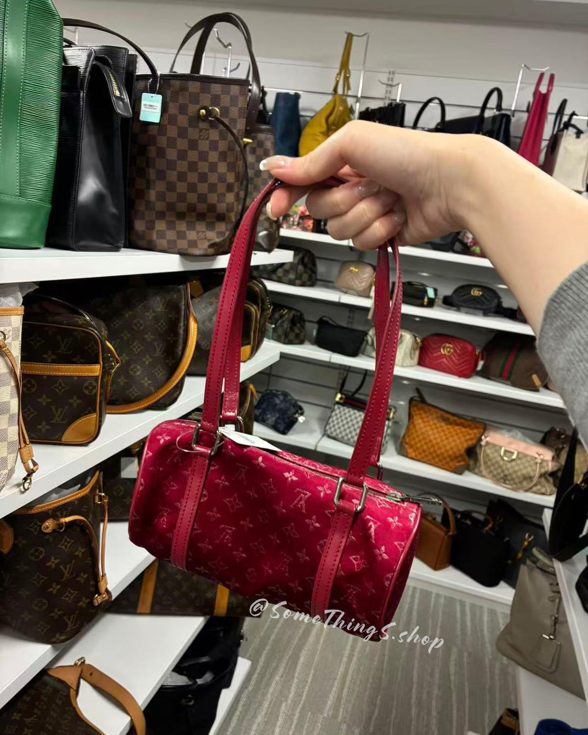 【日本🇯🇵 中古二手】Louis Vuitton LV Monogram Monogram Mini Satin Canvas Papillon bag|正版正貨