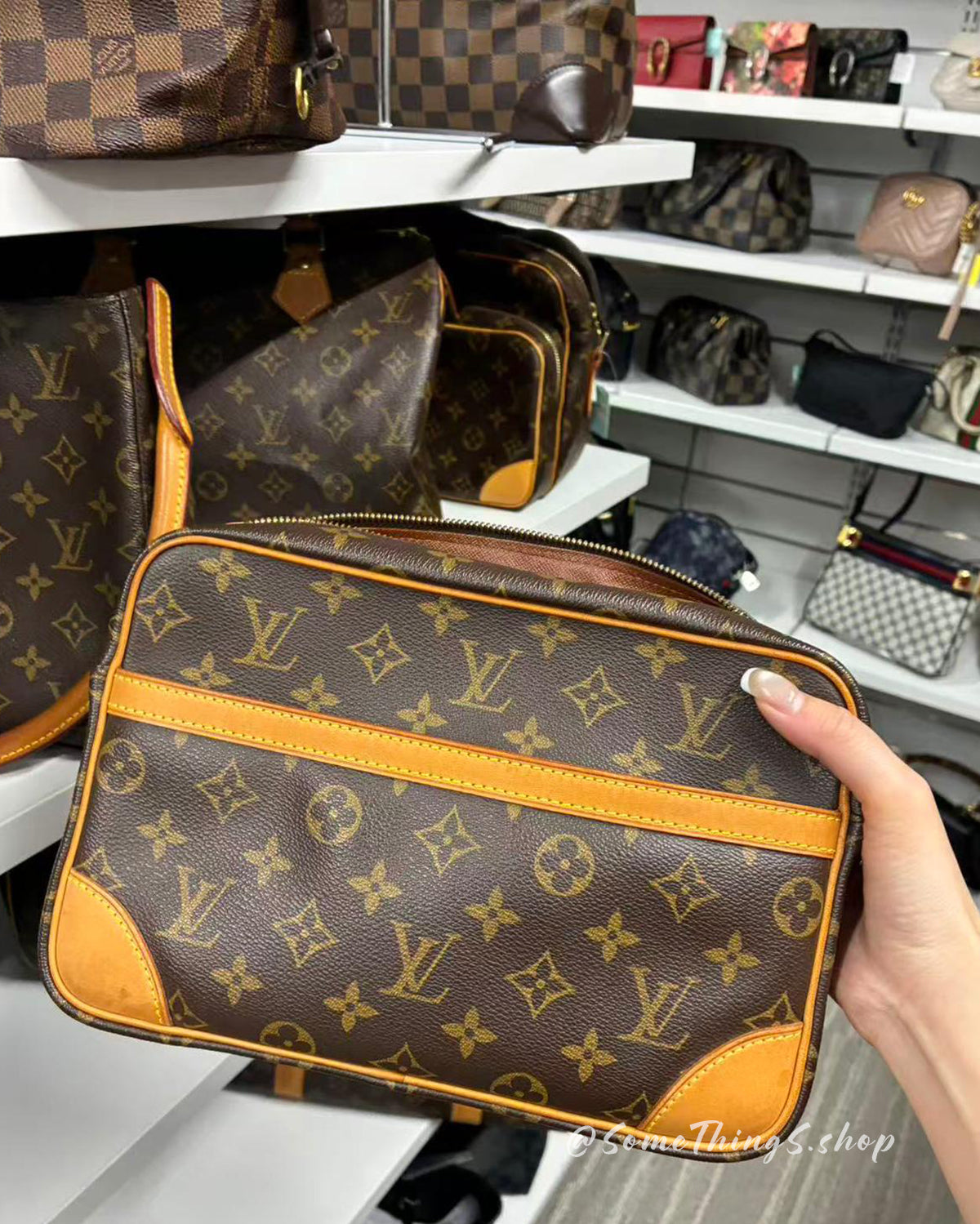 【日本🇯🇵 中古二手】Louis Vuitton LV Monogram Trocadero Crossbody Bag|正版正貨