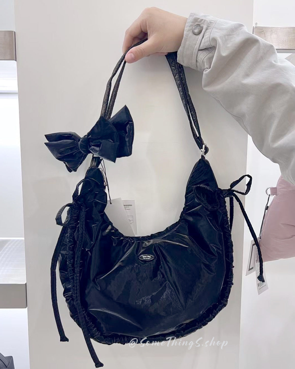 韓國 🇰🇷 Lime Like Retty Mini RIBBONA SCRUNCH Hobo Bag 餃子包 ⦁ 單肩包|韓國製造