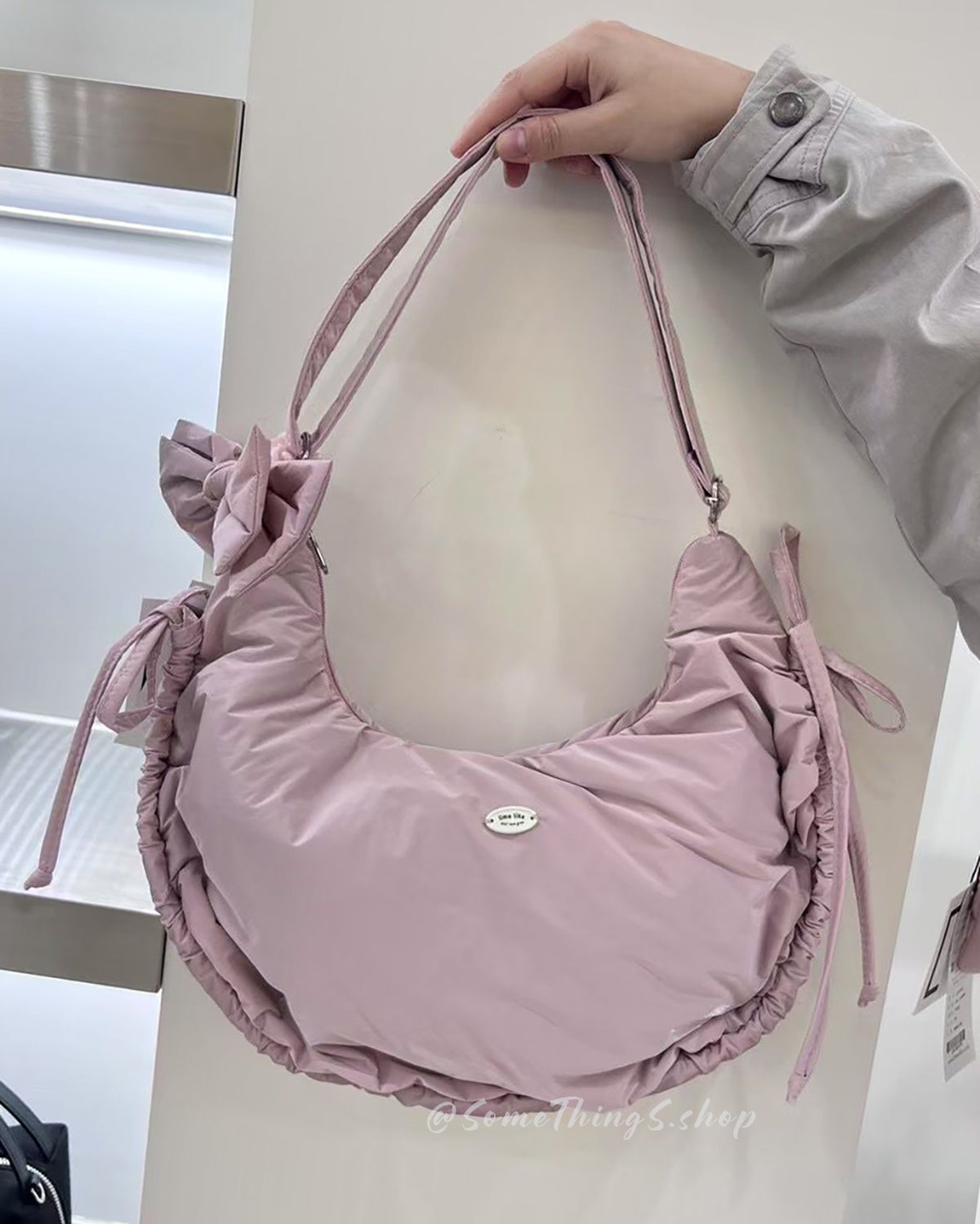 韓國 🇰🇷 Lime Like Retty Mini RIBBONA SCRUNCH Hobo Bag 餃子包 ⦁ 單肩包|韓國製造
