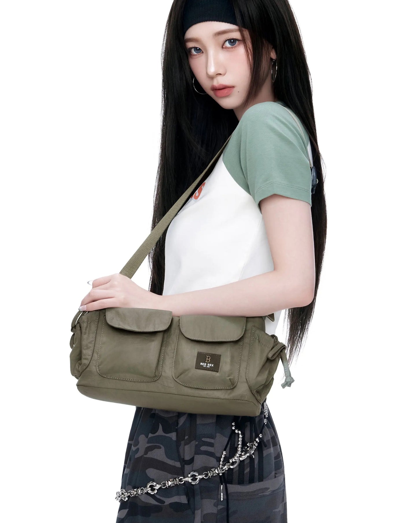 韓國 MLB Basic Gorpcore Pocket Crossbody Bag 斜孭袋 BOSTON RED SOX