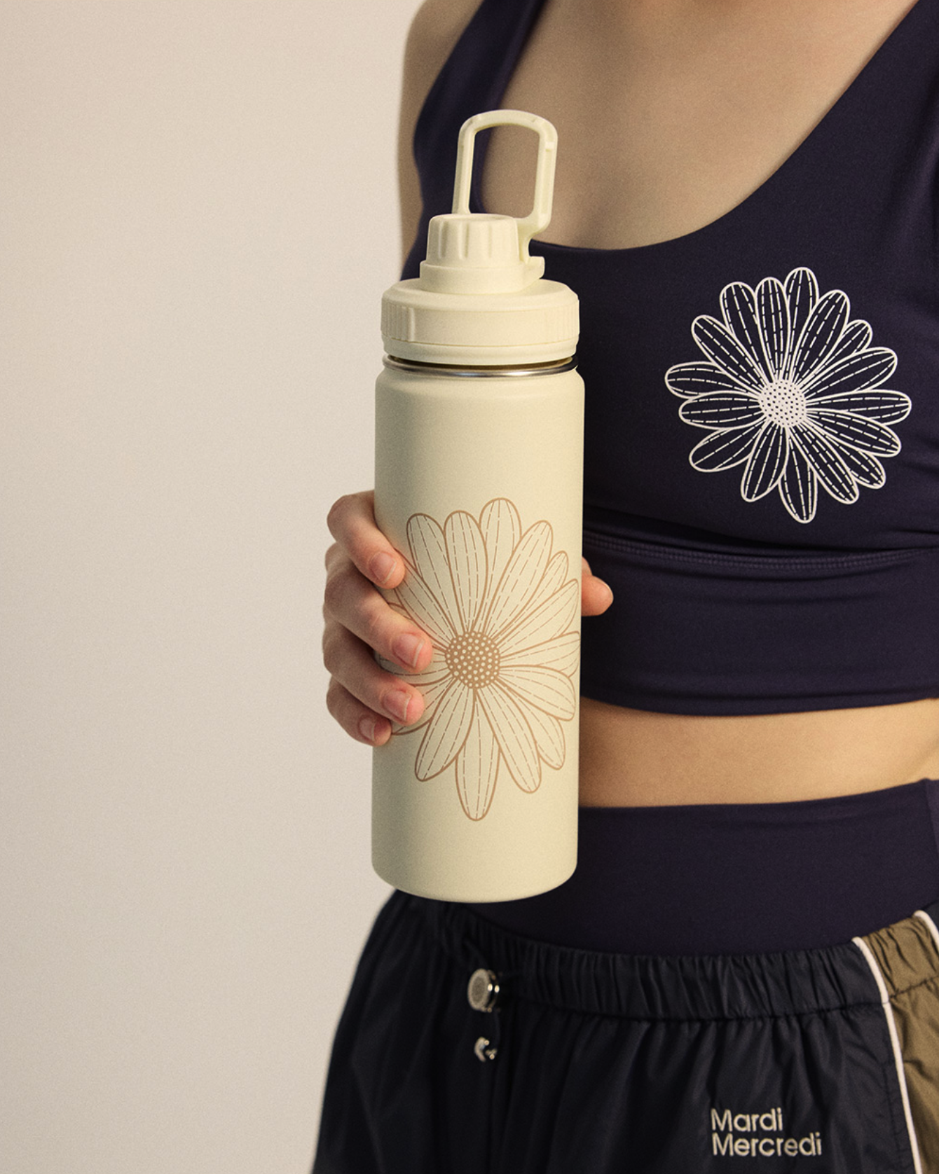 韓國 🇰🇷 Mardi Mercredi ACTIF|Mardi Flower 不鏽鋼 保溫保冷水壺 保溫杯 520ml